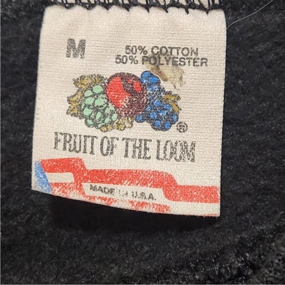 Vintage
Support Our Troops
Crewneck Sweatshirt 
Black
Camouflage Size Medium - Picture 3 of 4